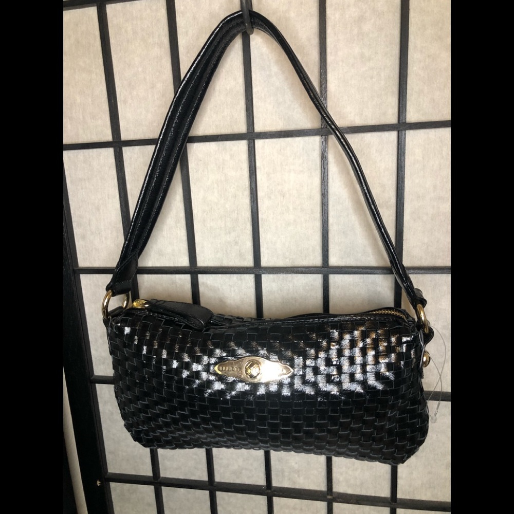 Elliott Lucca Black Woven Handbag